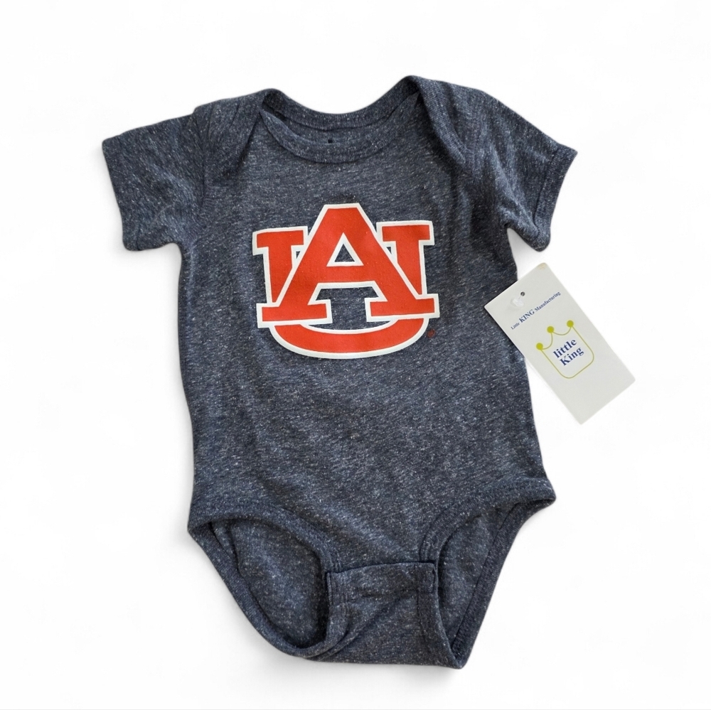 NWT Auburn University Tigers Infant One Piece - Navy - Little King  12 Months